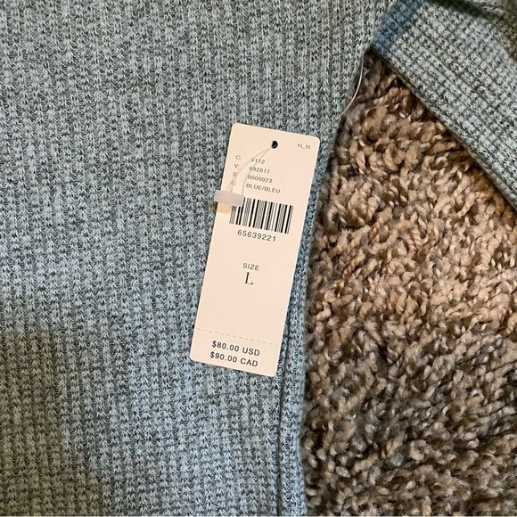 NWT Anthropologie Gray Wide Off Shoulder Sweater Sz Large Lightweight - Picture 8 of 11